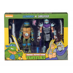 LEONARDO VS SHREDDER TEENAGE MUTANT NINJA TURTLE 2 PACK ACTION FIGURE