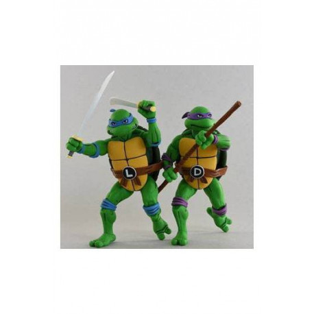 LEONARDO & DONATELLO LES TORTUES NINJA PACK 2 FIGURINES 18 CM