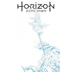 HORIZON ZERO DAWN 1 CVR F BLUE LINE SKETCH