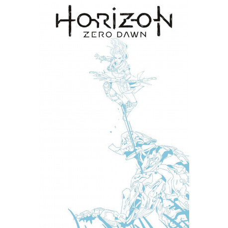 HORIZON ZERO DAWN 1 CVR F BLUE LINE SKETCH