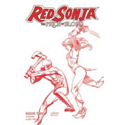 RED SONJA PRICE OF BLOOD 2 LINSNER CRIMSON RED LINE ART CVR