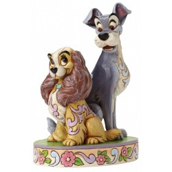 OPPOSITES ATTRACT THE LADY AND THE TRAMP DISNEY TRADITIONS STATUE