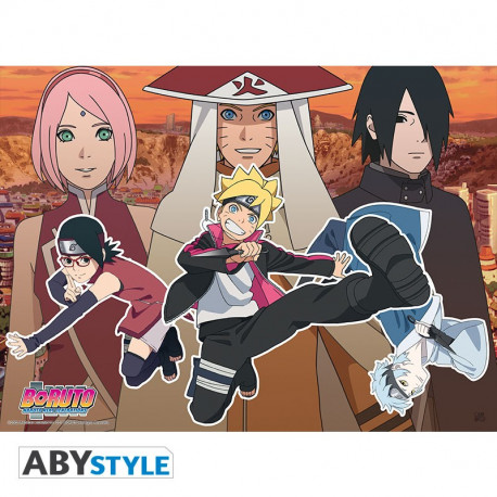 BORUTO POSTER NOUVELLE EQUIPE 7 52X38 CM