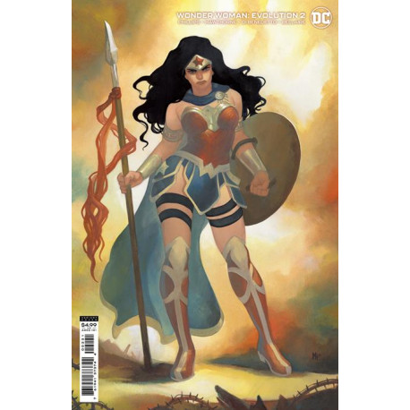 WONDER WOMAN EVOLUTION 2 OF 6 MEGHAN HETRICK CARDSTOCK VARIANT