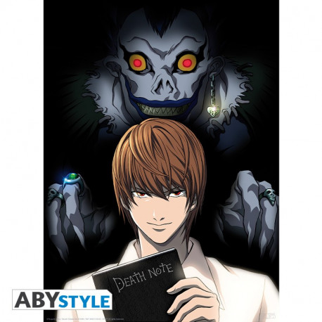 DEATH NOTE - POSTER LIGHT AND RYUK 52X38 CM