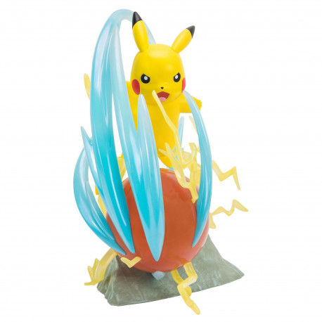 Statue Lumineuse Deluxe Pikachu Pokemon 25e Anniversaire 33 Cm