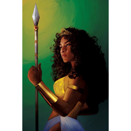 NUBIA AND THE AMAZONS 5 OF 6 CVR C ALEXIS FRANKLIN BLACK HISTORY MONTH CARD STOCK VAR