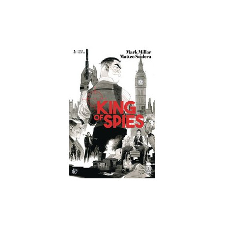 KING OF SPIES 4 CVR B SCALERA B W