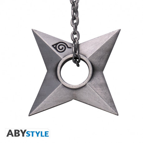 PORTE-CLES 3D SHURIKEN KONOHA NARUTO SHIPPUDEN