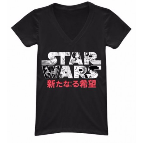 STAR WARS T-SHIRT MANGA LOGO TAILLE XL