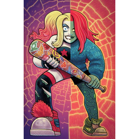 HARLEY QUINN THE ANIMATED SERIES LEGION OF BATS 1 OF 6 CVR B DAN HIPP CARD STOCK VAR MR 