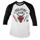 STRANGER THINGS 4 - HELLFIRE CLUB UNISEX RAGLAN T-SHIRT TAILLE SMALL