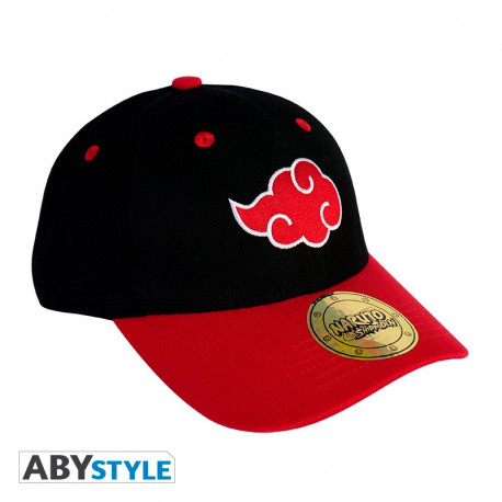 NARUTO SHIPPUDEN CASQUETTE NOIR & ROUGE AKATSUKI