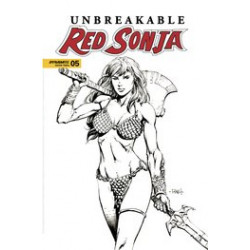 UNBREAKABLE RED SONJA 5 CVR D FINCH B W