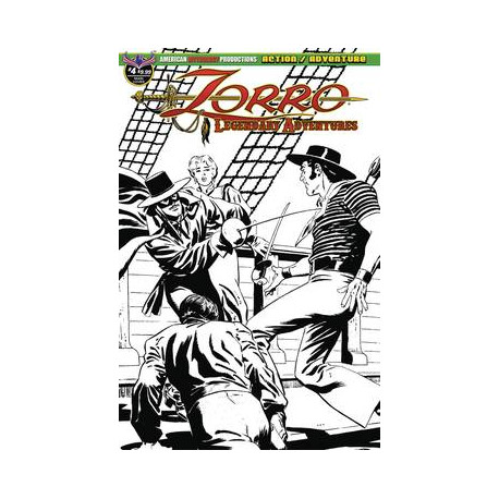 ZORRO LEGENDARY ADVENTURES 4 BLAZING BLADES OF ZORRO LTD ED CVR