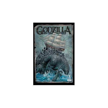 GODZILLA HERE THERE BE DRAGONS 1 CVR B KIRKHAM