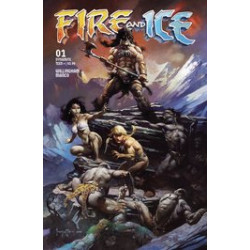 FIRE AND ICE 1 CVR C FRAZETTA MOVIE POSTER ART