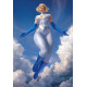 POWER GIRL 1 CVR E WARREN LOUW FOIL VAR