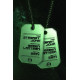 GREEN LANTERN WAR JOURNAL 1 CVR E JOHN STEWART GLOW-IN-THE-DARK DOG TAG CARD STOCK VAR