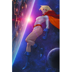 POWER GIRL 2 CVR B JEE HYUNG LEE CARD STOCK VAR