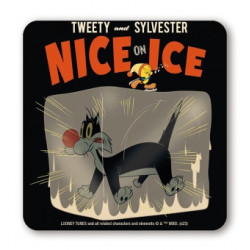 LOONEY TUNES - TWEETY AND SYLVESTER - NICE ON ICE COASTER