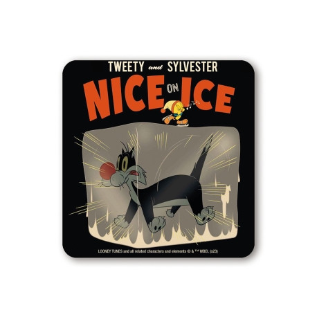 LOONEY TUNES - TWEETY AND SYLVESTER - NICE ON ICE COASTER