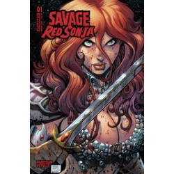 SAVAGE RED SONJA 1 CVR C ADAMS