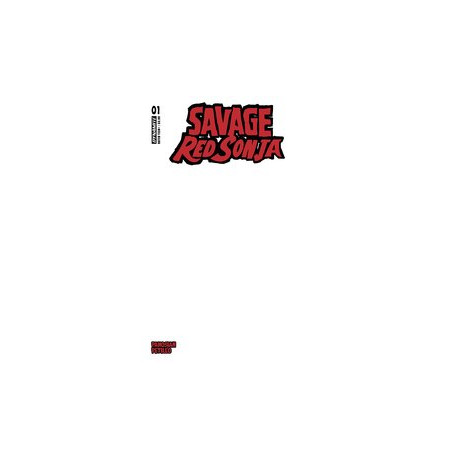 SAVAGE RED SONJA 1 CVR E BLANK AUTHENTIX