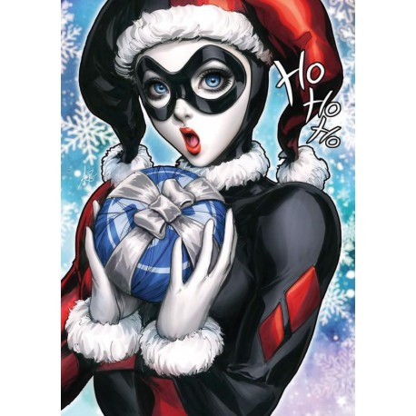 HARLEY QUINN 34 CVR C STANLEY ARTGERM LAU DC HOLIDAY CARD SPECIAL EDITION VAR