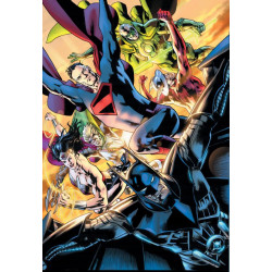 BATMAN SUPERMAN WORLDS FINEST 21 CVR B BRYAN HITCH CARD STOCK VAR