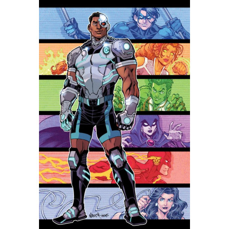 CYBORG 5 OF 6 CVR B TODD NAUCK CARD STOCK VAR