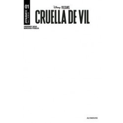 DISNEY VILLAINS CRUELLA DE VIL 1 CVR E BLANK AUTHENTIX