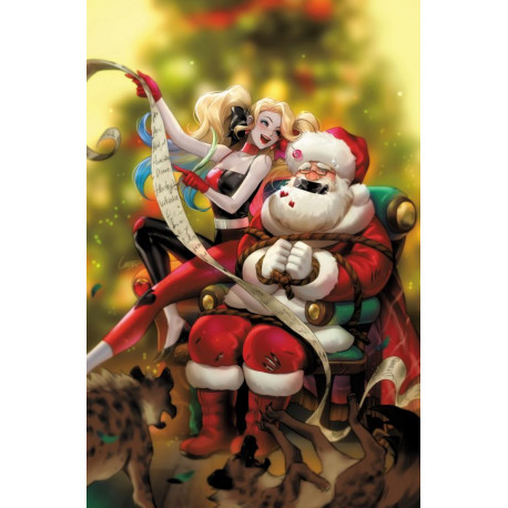 BATMAN SANTA CLAUS SILENT KNIGHT 2 OF 4 CVR B LESLEY LEIRIX LI CARD STOCK VAR