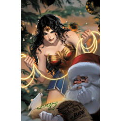 BATMAN SANTA CLAUS SILENT KNIGHT 4 OF 4 CVR B LESLEY LEIRIX LI CARD STOCK VAR