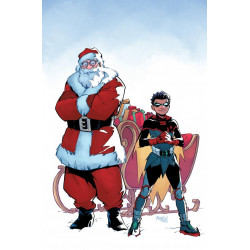 BATMAN AND ROBIN 4 CVR D OTTO SCHMIDT SANTA CARD STOCK VAR