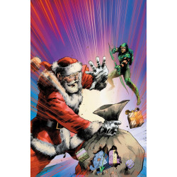 GREEN ARROW 7 OF 12 CVR C TREVOR HAIRSINE SANTA CARD STOCK VAR