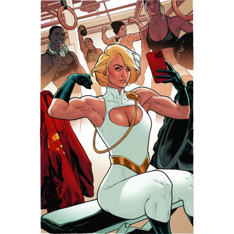 POWER GIRL 5 CVR B JEFF SPOKES CARD STOCK VAR