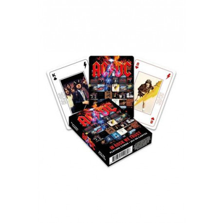 AC DC JEU DE CARTES A JOUER IN ROCK WE TRUST