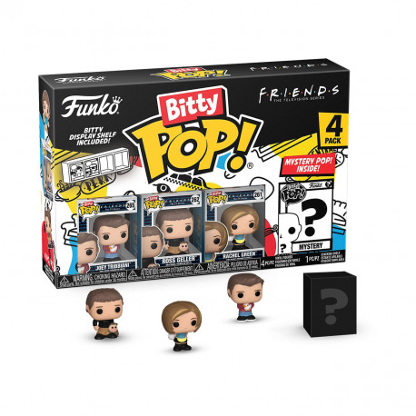 JOEY FRIENDS PACK 4 FIGURINES BITTY POP VINYL 2 CM