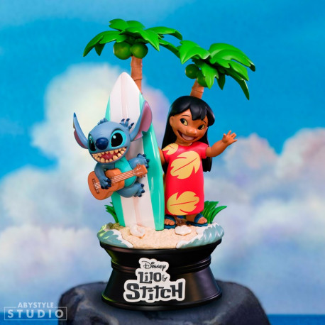 LILO AND STITCH SURFBOARD DISNEY FIGURINE 17 CM