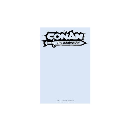 CONAN BARBARIAN 13 CVR G COLOR BLANK SKETCH