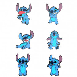 STITCH FUNNY FACES LOUNGEFLY BLIND BOX PIN LILO AND STITCH 3 CM