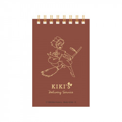 KIKI SUR SON BALAI KIKI LA PETITE SORCIERE CARNET A SPIRALES GAUFFRE 11 X 7 CM