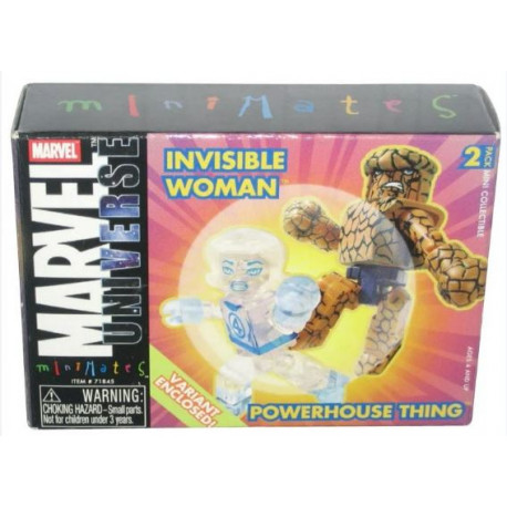 VARIANT INVISIBLE WOMAN AND POWERHOUSE THING 2-PACK MARVEL MINIMATES 5 CM
