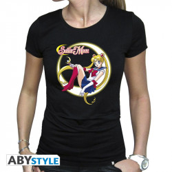 SAILOR MOON TSHIRT FEMME NOIR EXTRA SMALL