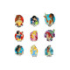 SET PRINCESS STAINGLASS MYSTERY DISNEY BLIND BOX PINS 5 CM