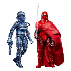 PACK 2 FIGURINES EMPEROR S ROYAL GUARD AND TIE FIGHTER PILOT EXCLUSIVE STAR WARS VI CARBONIZED 15 CM