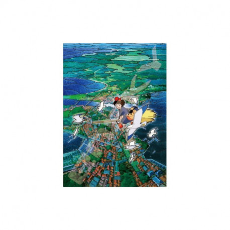 CIEL DE KORIKO KIKI LA PETITE SORCIERE PUZZLE VITRAIL 500P