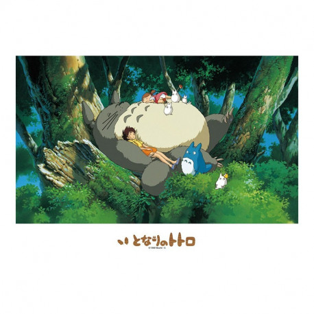 UNE SIESTE AVEC TOTORO MON VOISIN TOTORO PUZZLE VITRAIL 500P