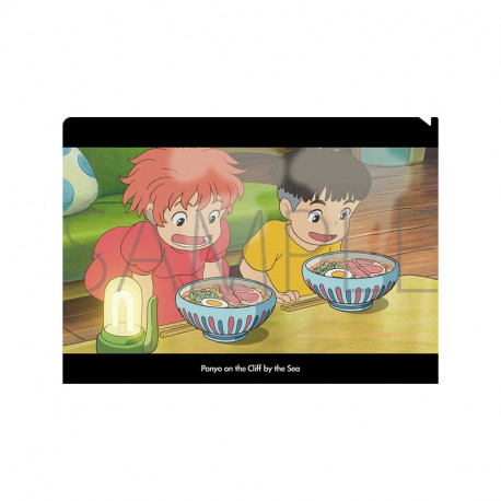 PONYO ET SOSUKE RAMEN CHEMISE A4 PONYO SUR LA FALAISE